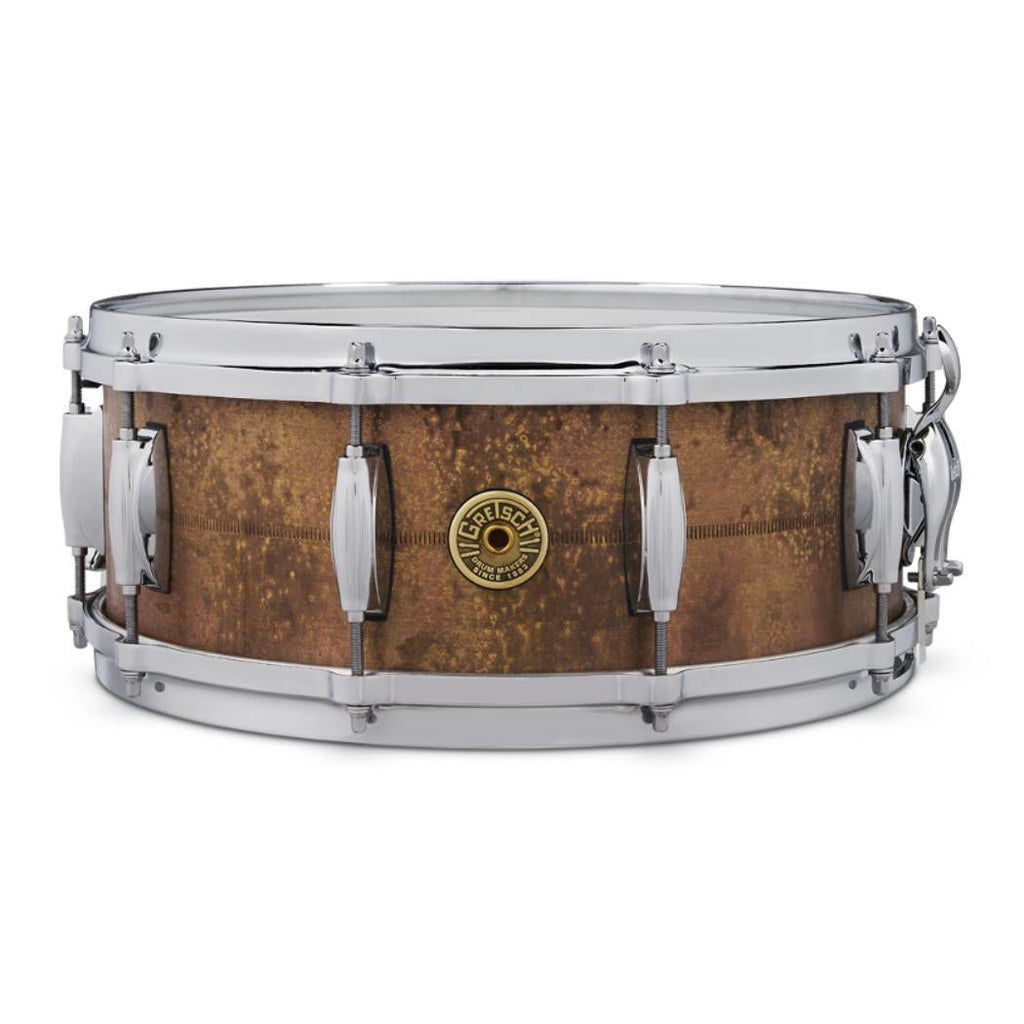 Gretsch Keith Carlock Signature 14x5.5 Snare Drum in Vintage Patina Brass