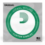 D'Addario 036 single nickel wound guitar string for electric guitars, showing the metallic string coiled and branded packaging.