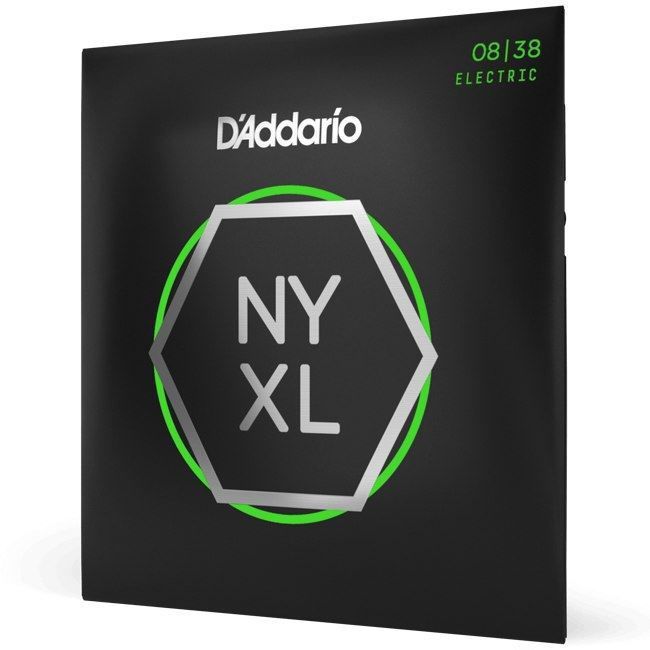 D'Addario NYXL0838 Nickel Wound Electric Guitar Strings - Extra Super Light 08-38