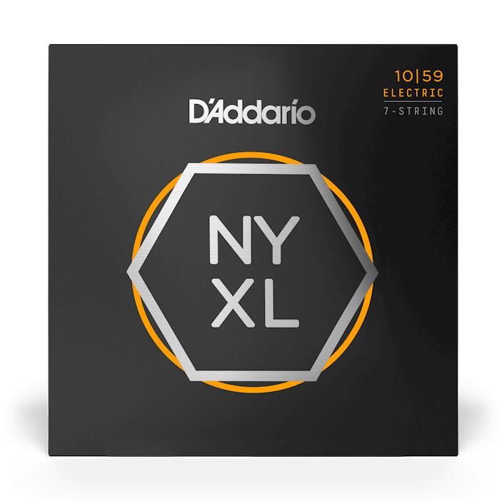 D'Addario NYXL1059 10-59 Regular Light 7-String Nickel Wound Electric Guitar Strings