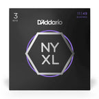 D'Addario NYXL11493P 11-49 Medium Nickel Wound Electric Guitar Strings - 3 Pack