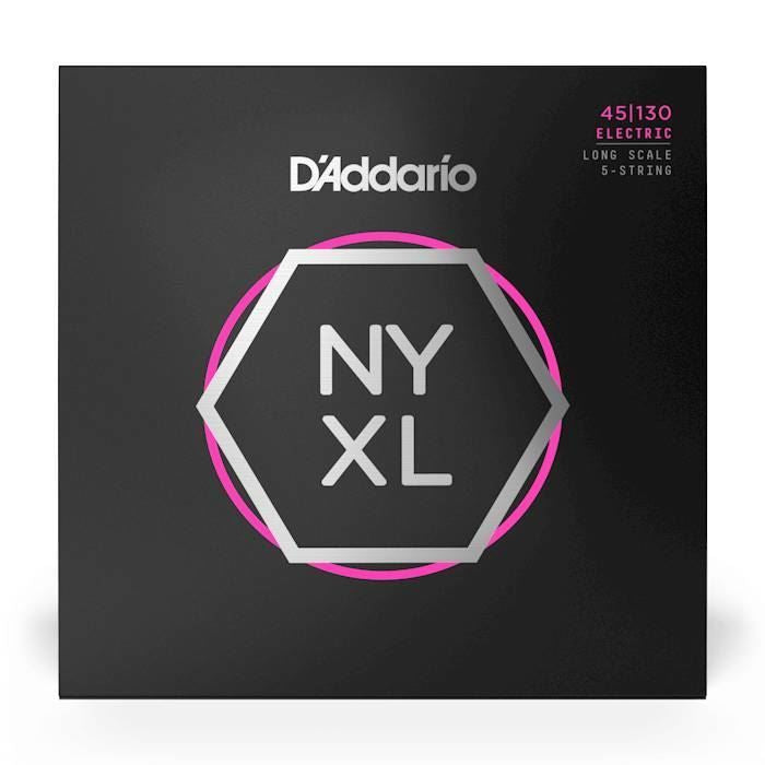 D'Addario NYXL45130 45-130 Light 5-String Bass Guitar Strings