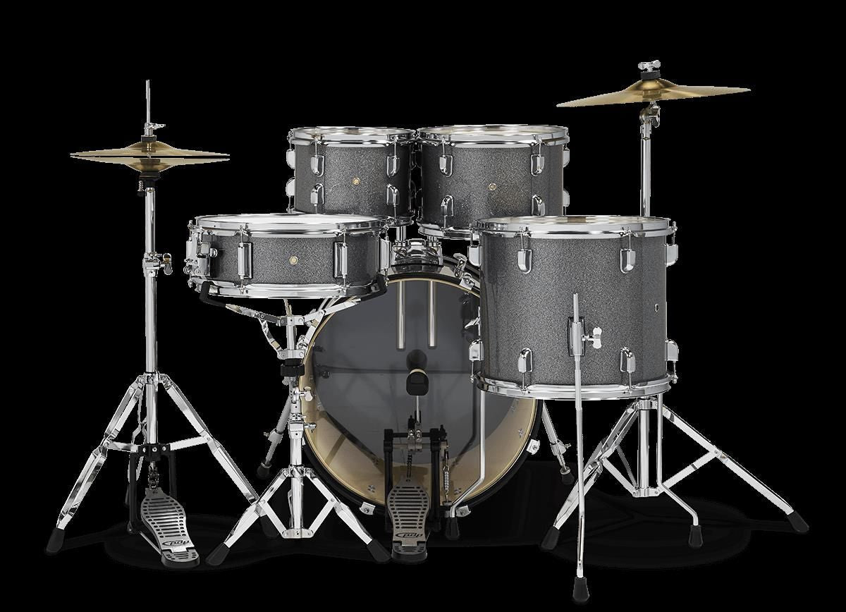 PDP Centerstage Series 5-Piece Drum Kit with 20in Bass Drum in Silver Sparkle