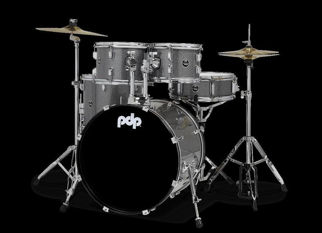 PDP Centerstage Series 5-Piece Drum Kit with 22in Bass Drum in Silver Sparkle