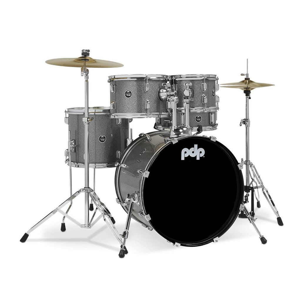 PDP Centerstage Series 5-Piece Drum Kit with 22in Bass Drum in Silver Sparkle