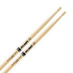 ProMark Shira Kashi Oak 5B wood tip drumsticks with natural finish, designed for durability and performance in drumming.