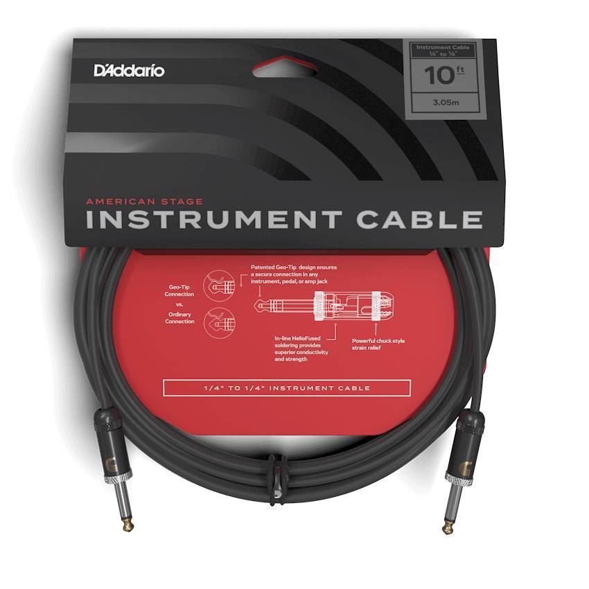 Planet Waves American Stage 10ft 1/4 inch Instrument/Guitar Cable