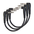 Planet Waves Classic Series 0.5ft Right Angle Patch Cable (3 pack)