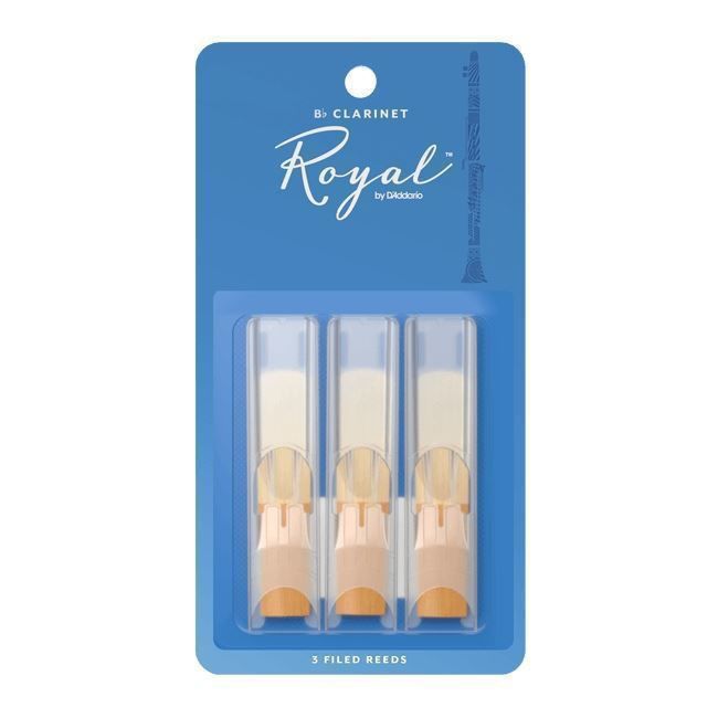 Rico Royal RCB0325 Bb Clarinet Reeds (Pack of 3) - 2.5
