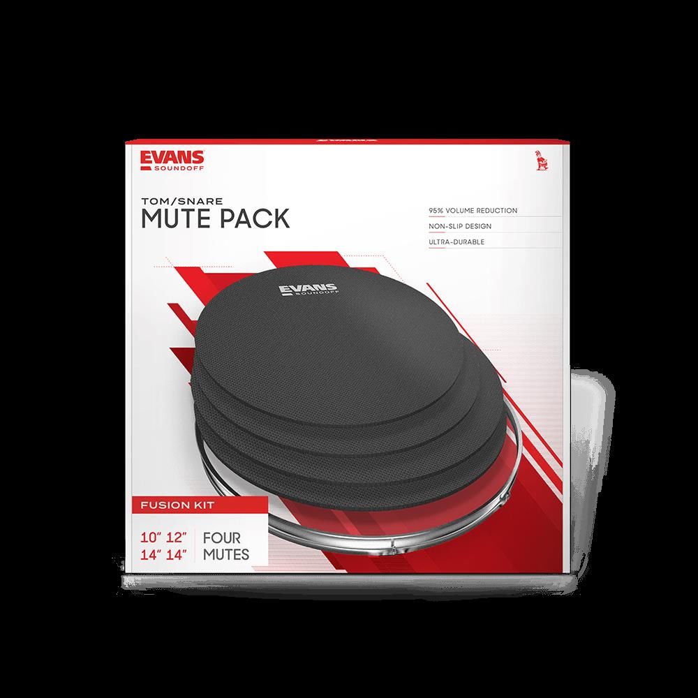 Evans SoundOff by Evans Drum Mute Pak, Fusion (10,12,14,14)