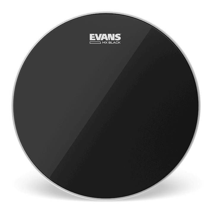 Evans MX Black Marching Tenor Drumhead, 12 Inch