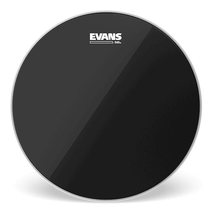 Evans Black Chrome 14 Inch Tom Drum Head