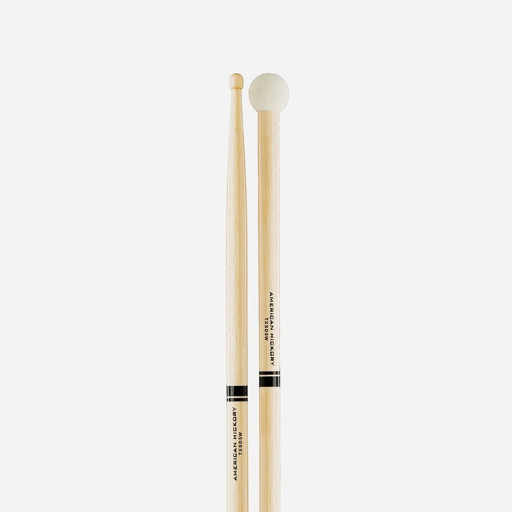 Promark TXSD5W Light Multi Percussion Swizzle Stick with Felt Tip Butt