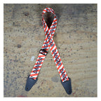 Colonial Leather Danger Strap Printed Webbing Guitar Strap