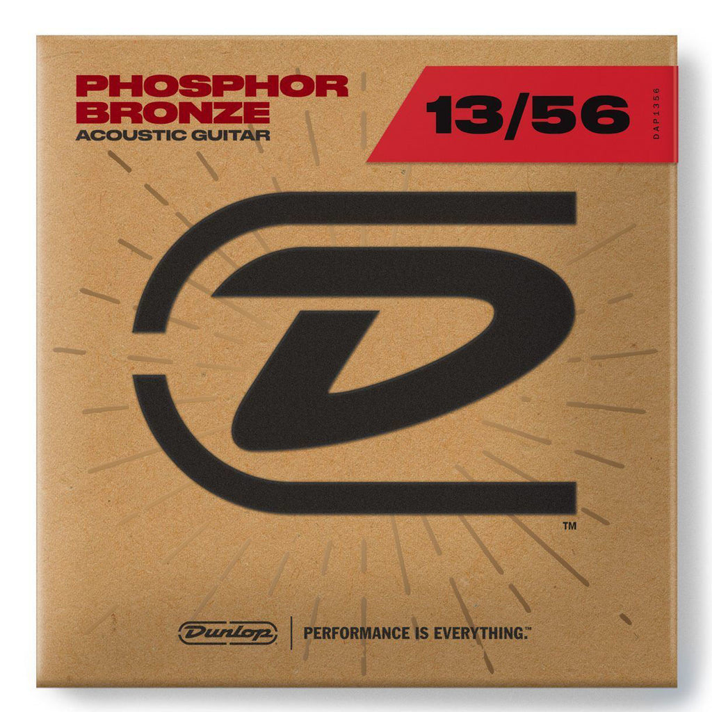 Jim Dunlop DAP13 Phosphor Bronze Acoustic Guitar Strings - Medium 13-56
