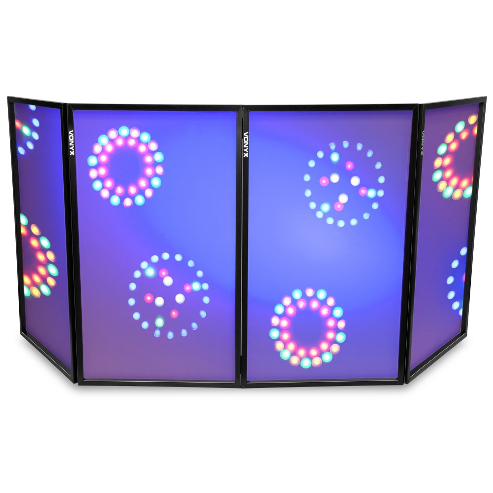 Vonyx DJ Screen Foldable DJ Facade ‚Äì 4 Lycra Panels