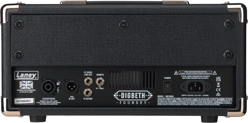 Laney Digbeth Foundry Bass Amplifier Head (200w)