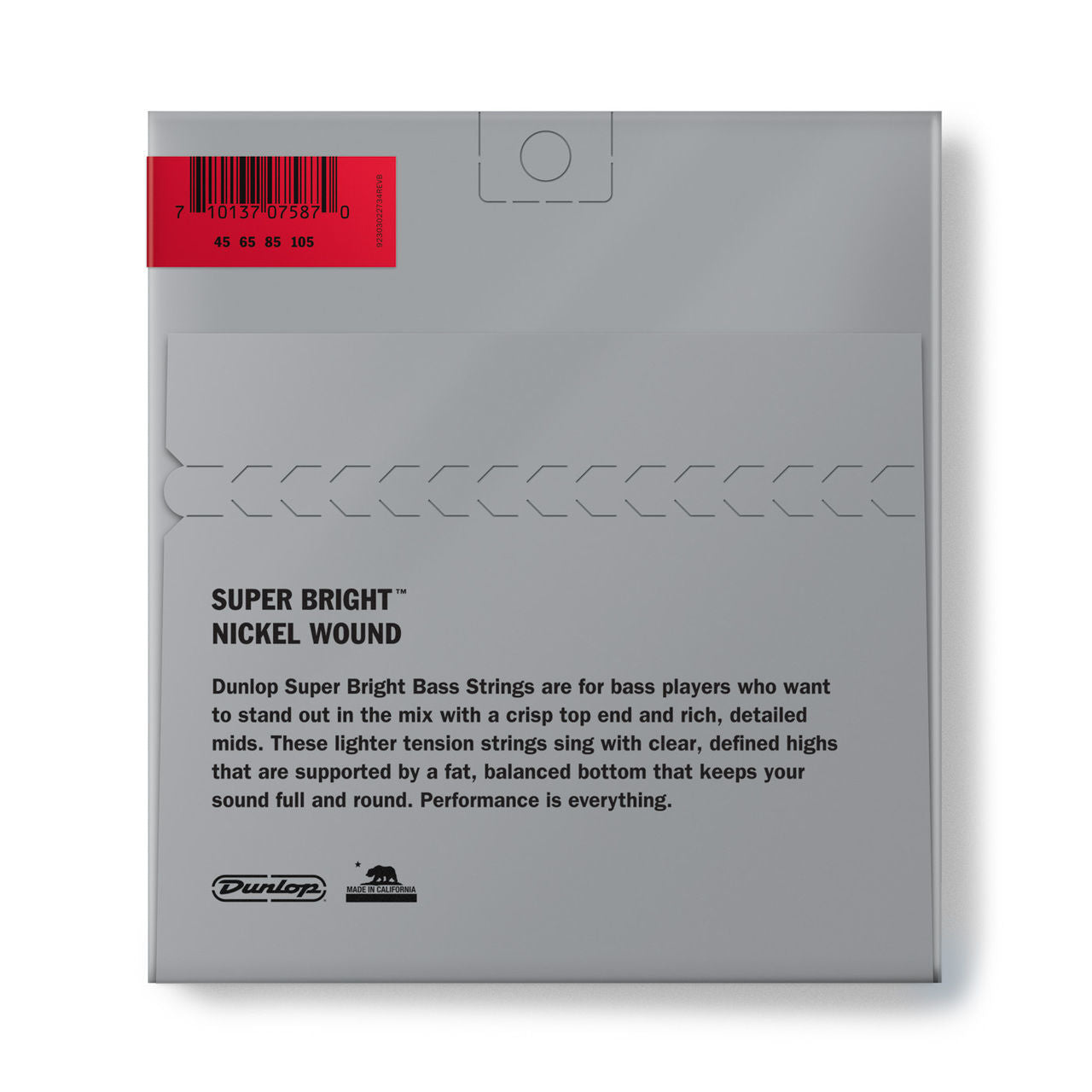 Dunlop Super Bright Nickel Medium 4-String Bass Guitar Strings (45-105)