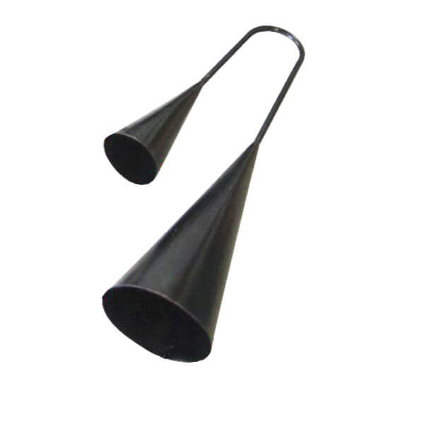 Mano Percussion DBT132 6/4 Two-Piece Agogo Bell - Black