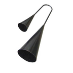 Mano Percussion DBT132 6/4 Two-Piece Agogo Bell - Black