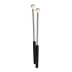 Pair of DXP DBT219 aluminium multi tenor mallets with black handles, suitable for percussion instruments.