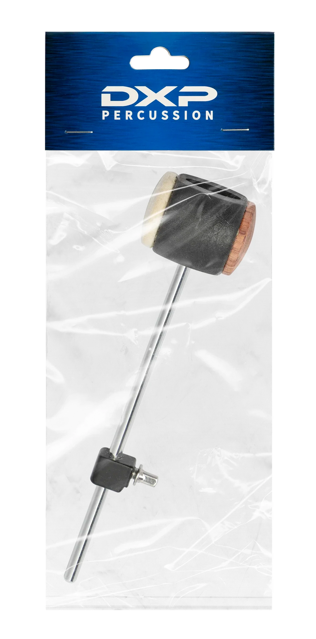 DXP DBT339 bass drum beater with reversible felt and wood heads, designed for drum parts and percussion playing.