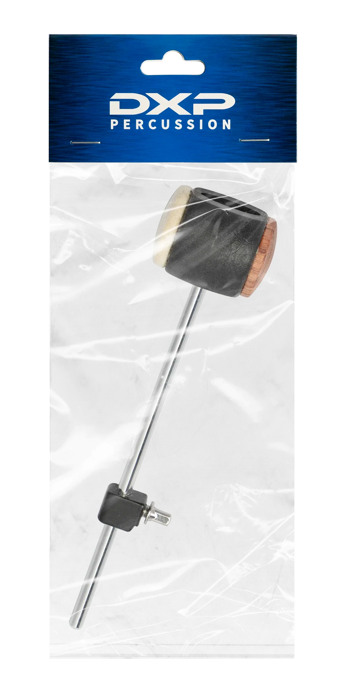 DXP DBT339 bass drum beater with reversible felt and wood heads, designed for drum parts and percussion playing.