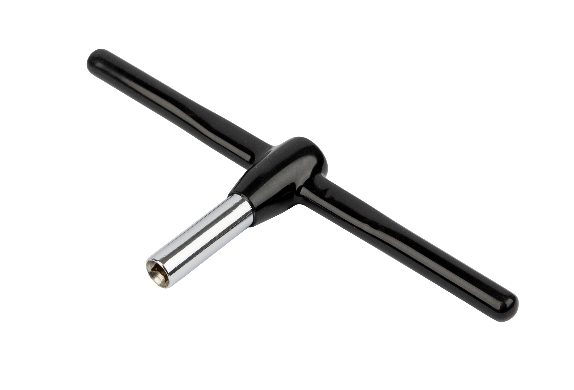 Dxp high tension drum key for drum hardware and accessories, shown in black with ergonomic grip and metal tip.