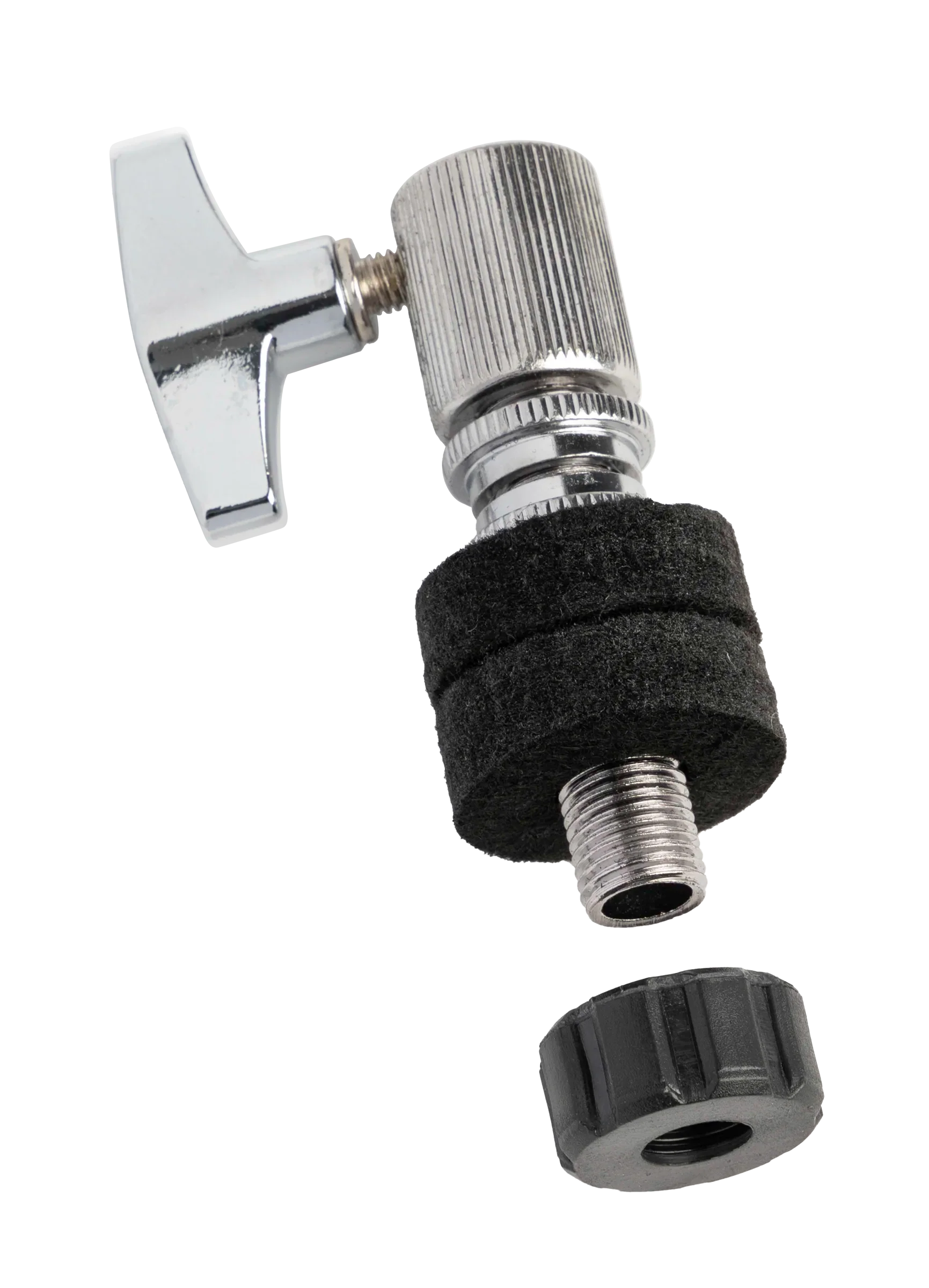 Open chrome DXP DBT342 Hi-Hat Clutch for DXPHH3 and DXPHH5 drum hardware, showing the clutch mechanism and design details.