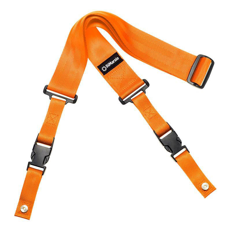 DiMarzio DD2200NO 2inch Nylon Cliplock Strap - Neon Orange