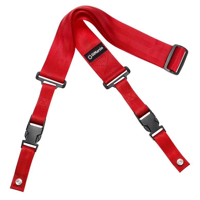 DiMarzio DD2200R 2inch Nylon Cliplock Strap - Red