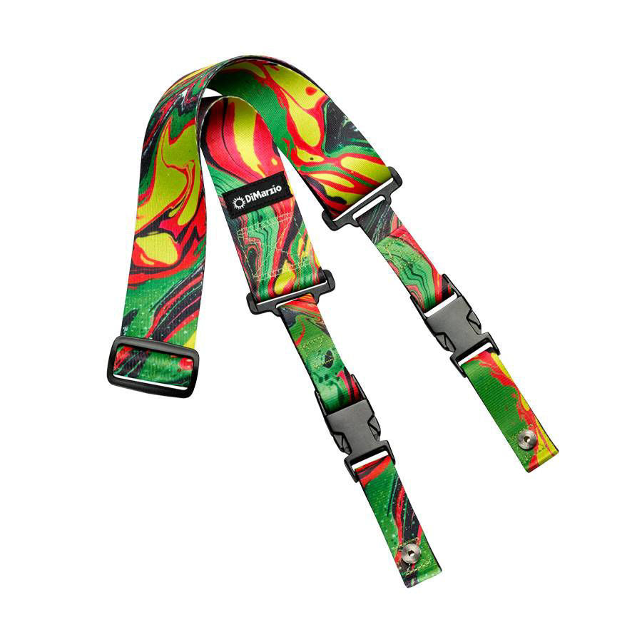 Dimarzio Steve Vai Signature Cliplock Strap - Green Universe