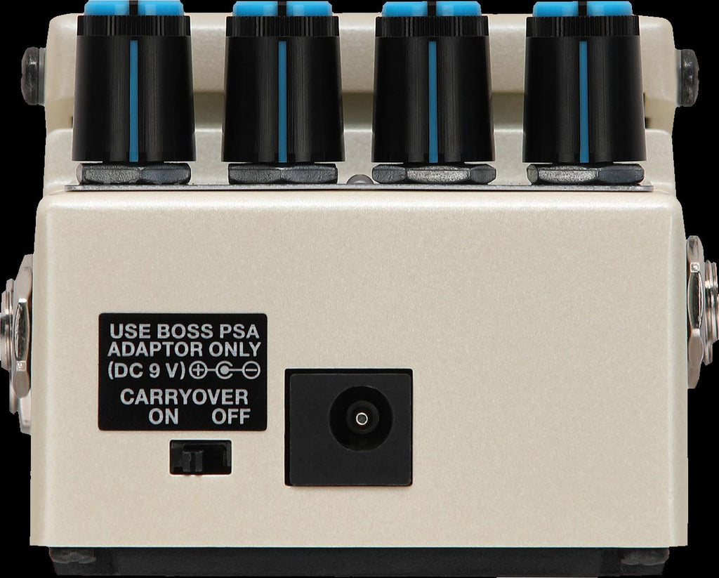 BOSS DD-8 Digital Delay guitar effects pedal with multiple delay modes and footswitch controls for electric guitars.