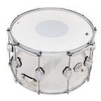 DW Design Series 14x8 Single Lug Snare Drum - Clear Acrylic