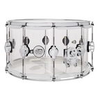 DW Design Series 14x8 Single Lug Snare Drum - Clear Acrylic