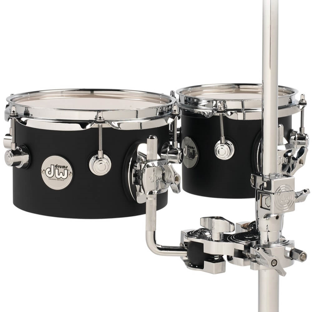 DW Design 6x5 + 8x5 2pc Concert Tom Set - Black Satin