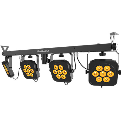 Chauvet 4BAR Quad 4 x Quad (RGBA) LED Par Bar 28 x 3.5 Watt - Wireless Controller Case (Display)