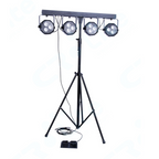 CR Lite Power Party Bar with four 9W Wash Par Lights and Footswitch (Display)