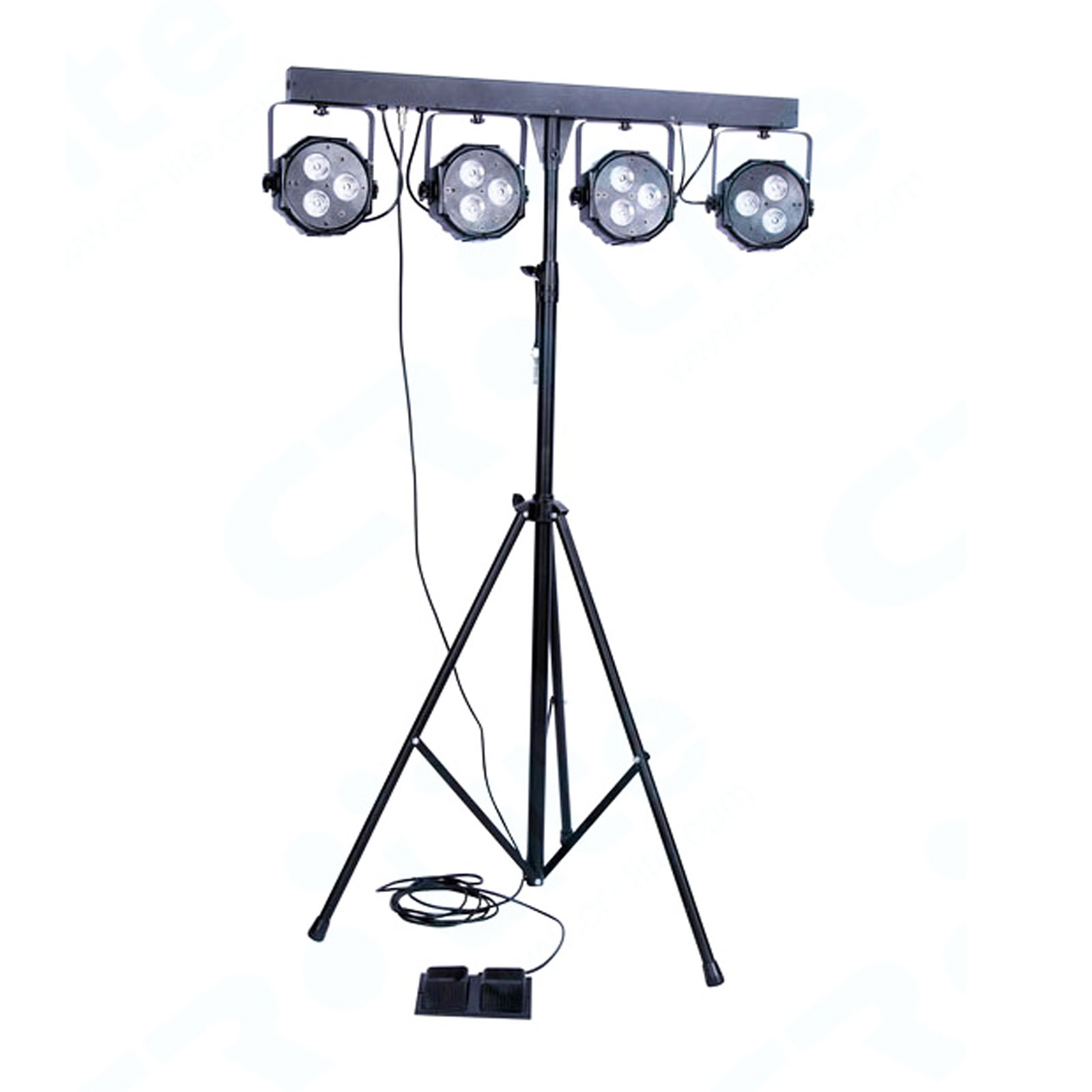 CR Lite Power Party Bar with four 9W Wash Par Lights and Footswitch (Display)
