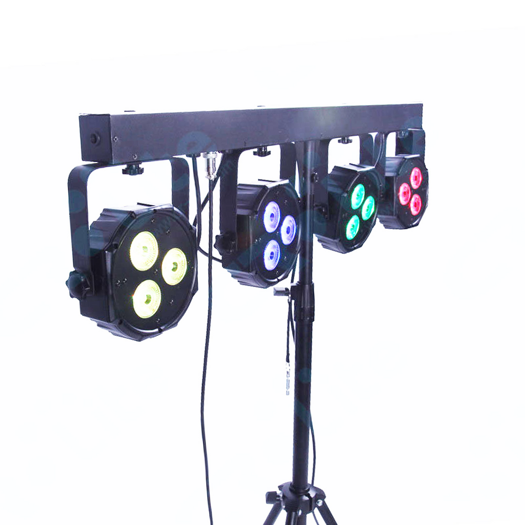 CR Lite Power Party Bar with four 9W Wash Par Lights and Footswitch (Display)