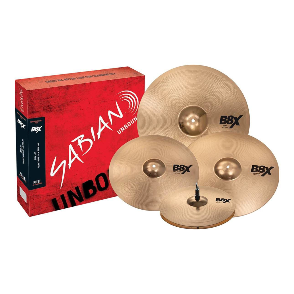 Sabian 45003XG B8X Performance Cymbal Set 4 Piece (Display Model)