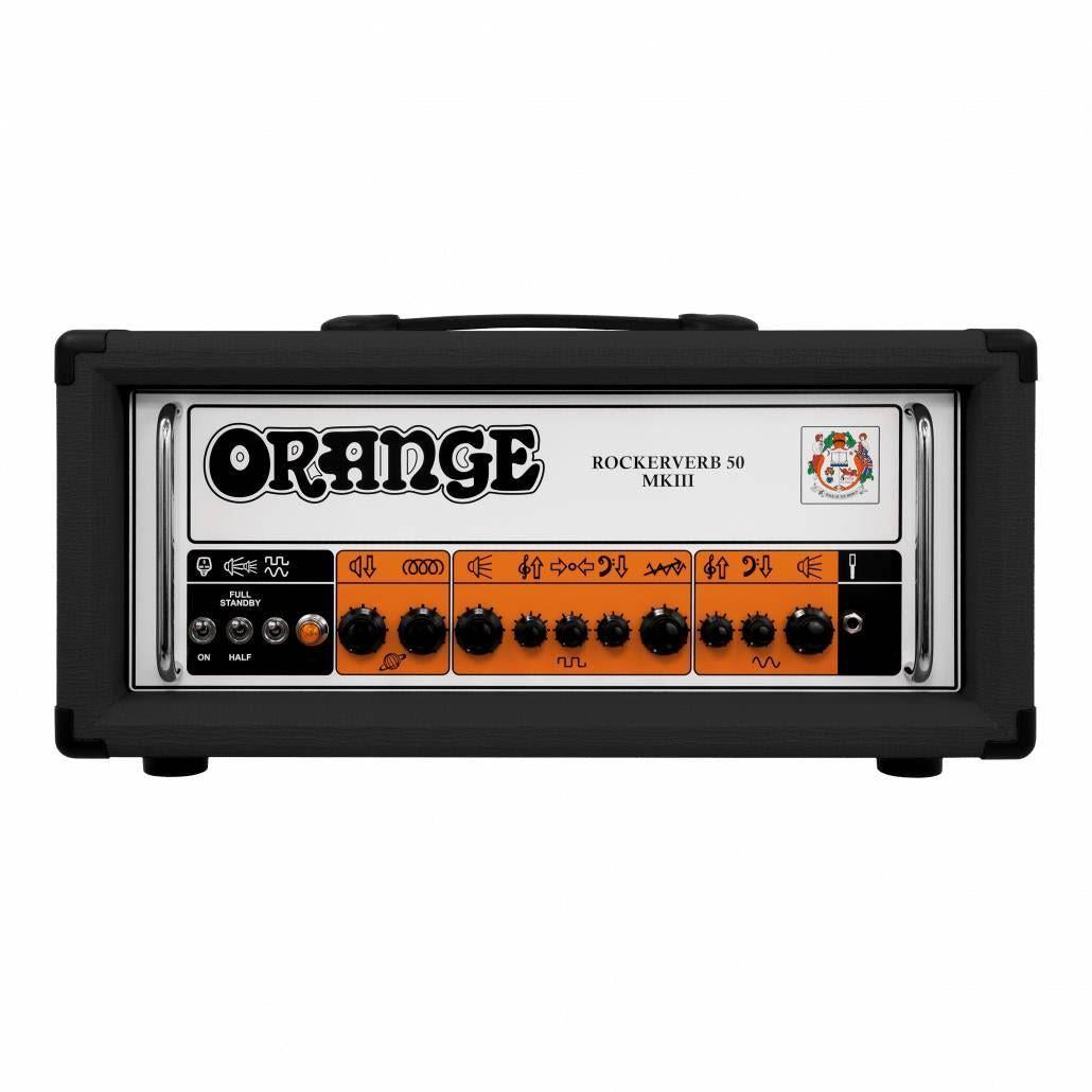 Orange Rockerverb 50H MKIII Guitar Amp Head in Black - On Display