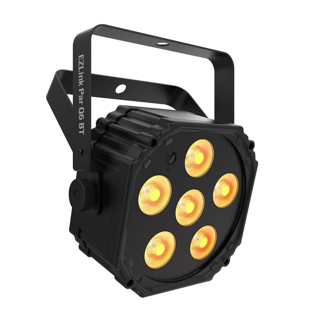 Chauvet EZLink Par Q6 BT 6 x 3 Watt RGBA (4-in-1) LED Battery Operated Parcan with BT (Display)