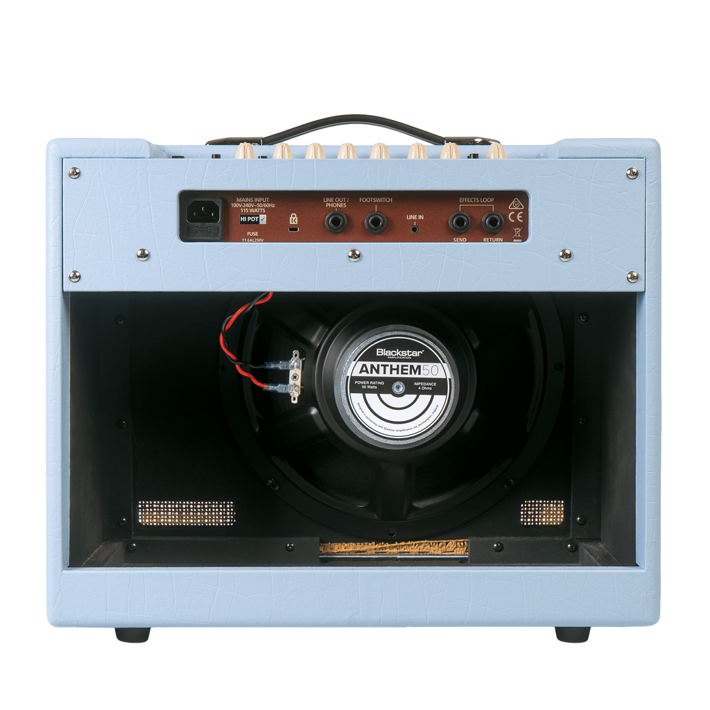 Blackstar Debut 50 LTD ED Guitar Amplifier - Baby Blue w/Union Jack Grille