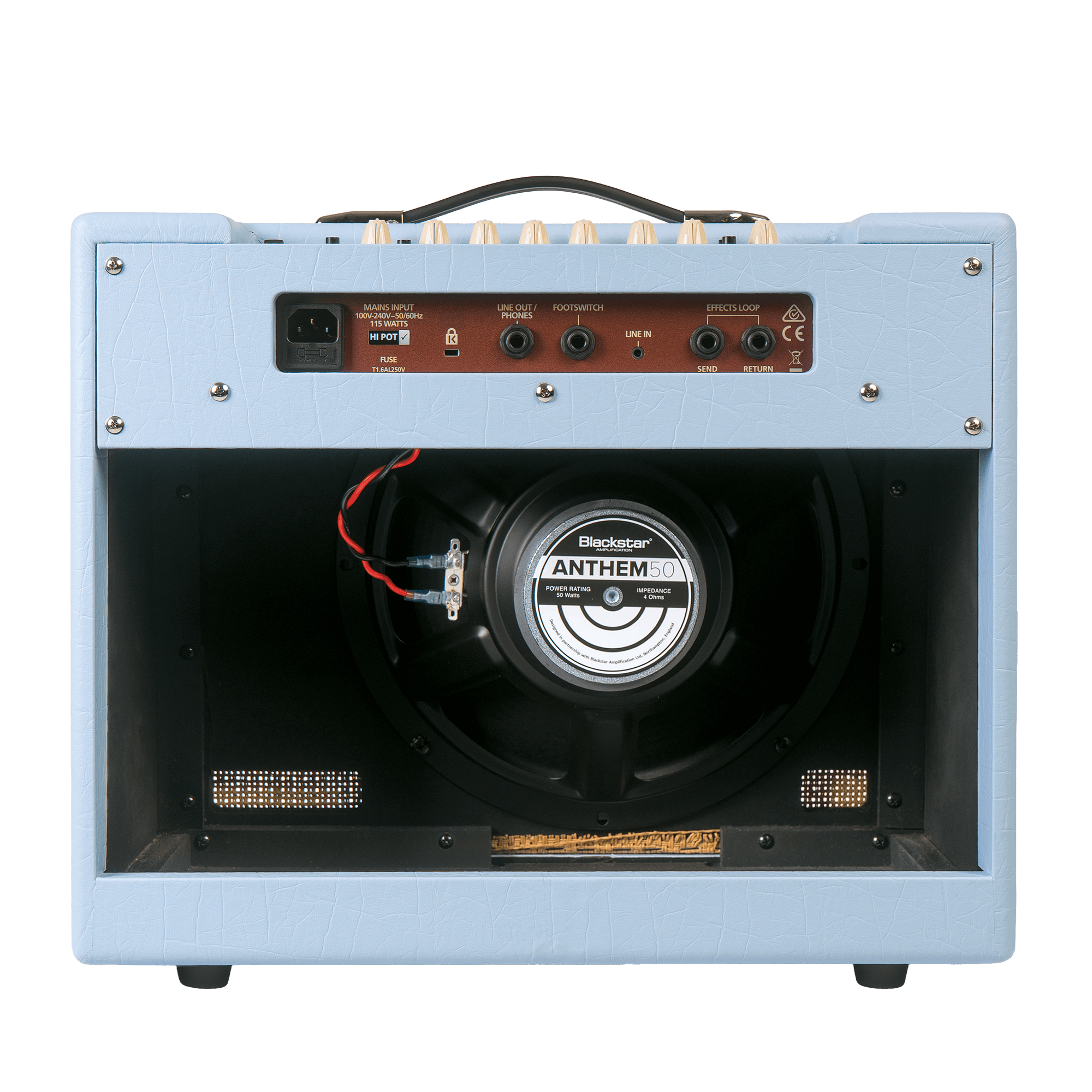 Blackstar Debut 50 LTD ED Guitar Amplifier - Baby Blue w/Union Jack Grille