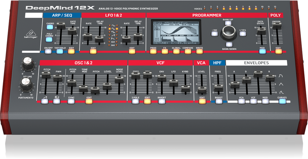 DEEPMIND 12XD TRUE ANALOG 12-VOICE POLYPHONIC SYNTH DTOP