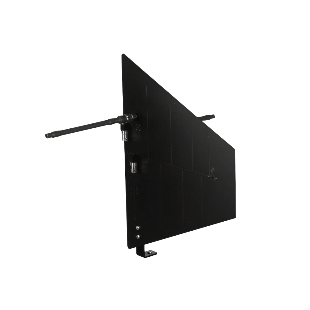 RF Venue Diversity Fin Antenna for wireless microphone installation, featuring compact design and durable construction.