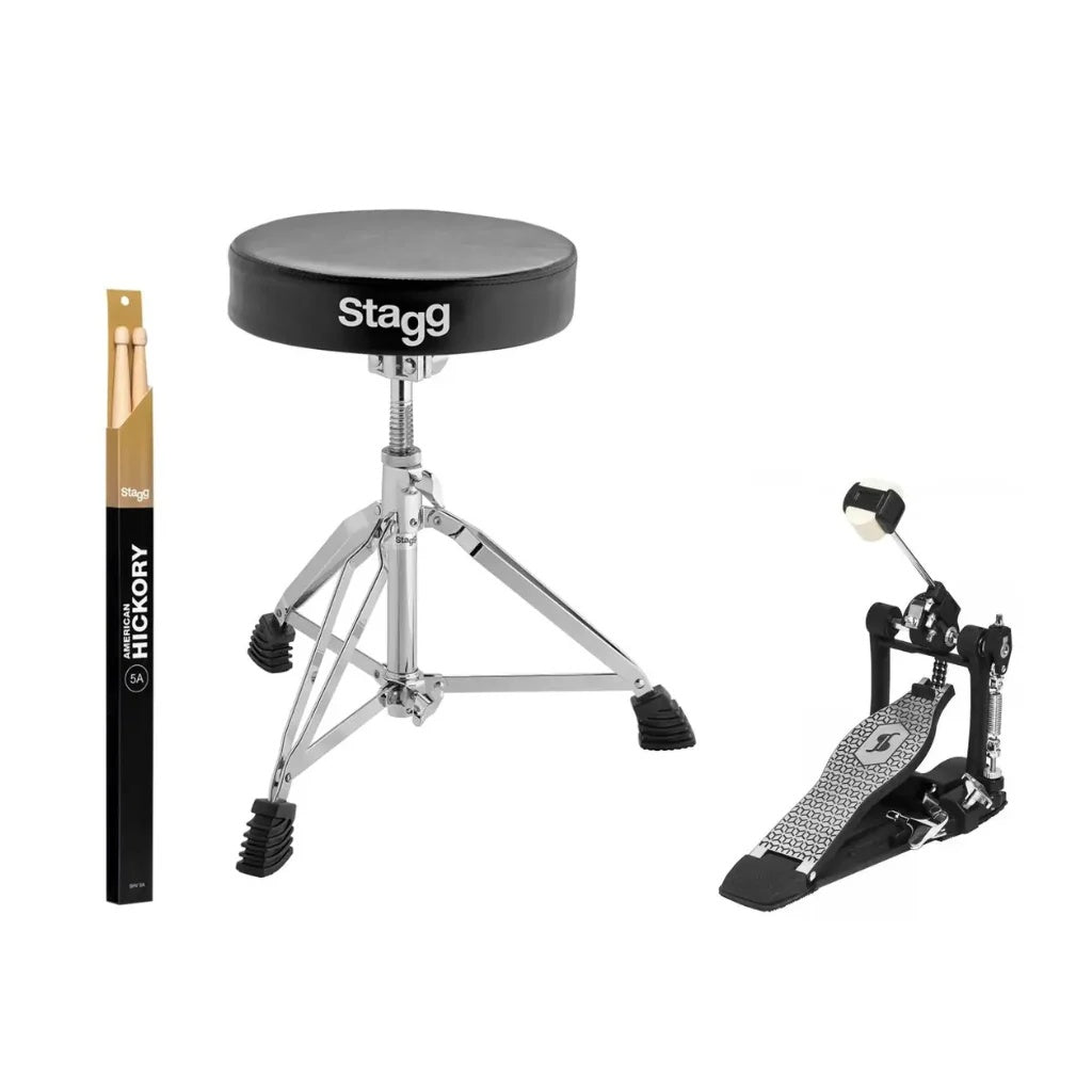 Stagg Accessory Pro Hardware Pack for cymbal sets, includes stands and mounts, designed for durable and reliable drum hardware.