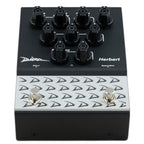 Diezel Herbert 2-channel preamp and overdrive effects pedal with controls, mounted on a pedalboard for guitar tone enhancement.