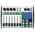 Proel DIGIPAD8 compact 8-channel digital mixer with control knobs and input jacks, ideal for live sound and recording setups.